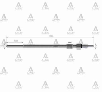 KIZDIRMA BUJİSİ (ISITMA) STILO / BRAVO / CHROMA 1.9 JTD / OPEL VECTRA / ASTRA / SIGNUM 1.9 JTD 11V.