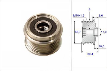 ALTERNATOR KASNAGI RULMANLI VW POLO 1.2 12V 01-07   ####