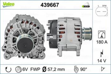ALTERNATOR 12V 180A PASSAT 2,0TDI 16V-YETI 2,0TDI