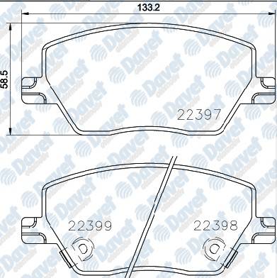 FREN BALATASI ON WVA 22397-22398-22398 EGEA 1.3-1.4-1.6-1.6D 15->