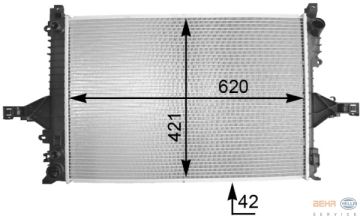 RADYATÖR VOLVO S60 (01=>10) S80 (98-06) V70 (00=>07) XC70 (00=>07)