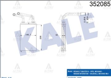 RADYATÖR KALORİFER MASTER II 03-10 / MOVANO A 03-10 / BRAZING