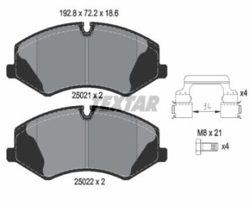 Fren Balatası Ön  Land Rover Range Rover Dıscovery - Sport - V-Iv  2.0-3.0-3.0 D-3.0 Tdv6-5.0 V8