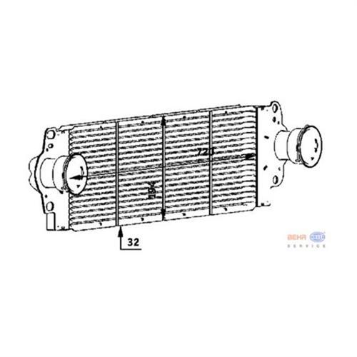 TURBO RADYATÖRÜ (INTERCOOLER) TRANSPORTER T5 -MULTIVAN V (720x194x32)