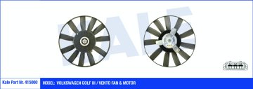 FAN MOTOR VOLKSWAGEN GOLF III / VENTO 250 / 80W 305MM