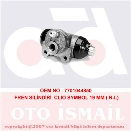 FREN SİLİNDİRİ ARKA (R-L) LOGAN 1.4-1.6 16V-1.5DCI 04=> CLIO II 1.2-1.4-1.4 16V-1.9D 98=>( 19.05mm)