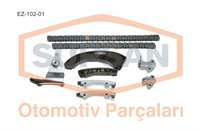 EKSANTRIK ZINCIR KITI-GERGI (9 PARCA) ( HYUNDAI: ACCENT - ERA 07>11 1.5 CRDI / BLUE 1.6 CRDI 11->> / GETZ 06>11 1.5 / I20 1.4 CRDI 08->> / İ30 1.6 CRDI 07->> / CEED 1.6 CRDI 08->> / RIO 1.4-1.5 CRDI 06->> ) E.M. PIMLI
