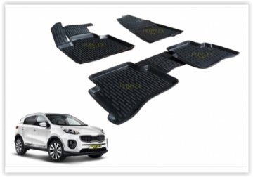 PASPAS 3D X-MAT HAVUZLU KIA SPORTAGE 16=> (SİYAH)