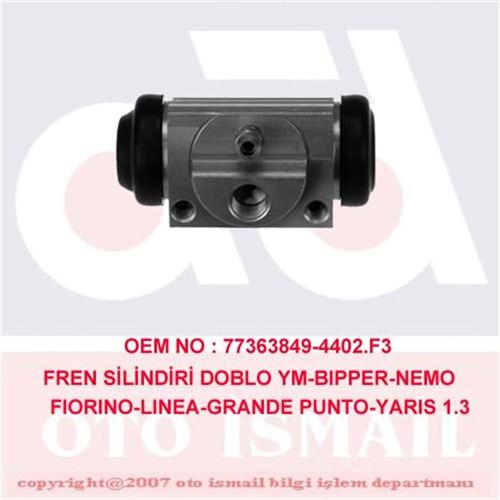 FREN SİLİNDİRİ DOBLO 1.3 JTD-1.4-1.9 01=> PUNTO 1.2-1.4 05=> BIPPER 1.3HDİ-1.4 HDİ 08=> (20.64mm)