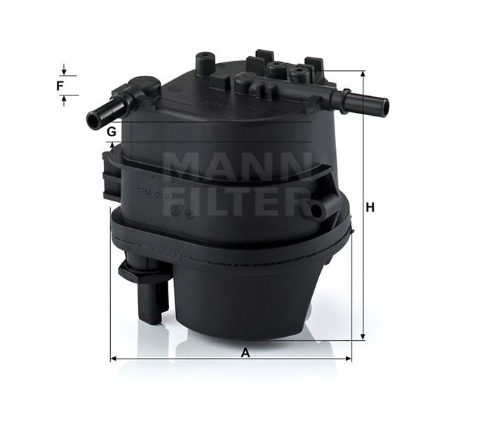 MAZOT FILTRE KUTUSU (MUSURLU)P107 P206 P207 P307 C1 C2 C3 NEMO BIPPER DV4TD (1,4HDI 8V) FIESTA FUSION 1,4TDCI
