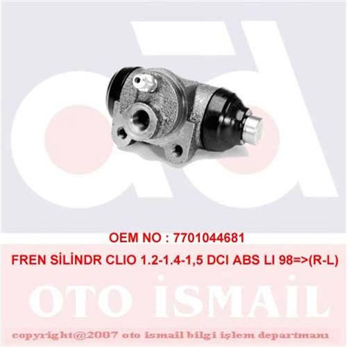 FREN SILINDIRI RENAULT TWINGO CLIO 1.2 1.4 1.5DCI ABSLI 98=> R-L