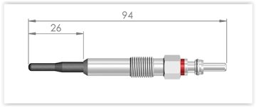 KIZDIRMA BUJİSİ AUDI A4 1.9 TDI VW PASSAT 2.0 TDI (03-05) PASSAT VARIANT 2.0 TDI (03-05)