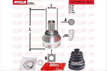 AKS KAFASI KIT DIŞ SAĞ ( FORD : FOCUS 1.6 BENZİNLİ 04- )