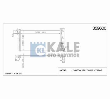 RADYATÖR SU 626 92-01 2.0 M-T BRAZING