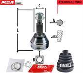 AKS KAFASI DIS SAG-SOL (OPEL: ANTARA 2.4\3.2V6\2.0CDTI-4×4 / CHEVROLET: CAPTIVA 2.4-4WD\3.2 4WD\2.0D-4WD) (2006-)  (30×34×54mm)