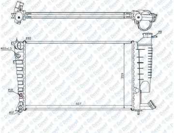Motor Su Radyatoru Otomatık Sanzıman P306 Xsara Xu7Jp (1,8 8V) Xu10J4R (2,0 16V) Zx Xu5Jp Olcu: (610×366×31)