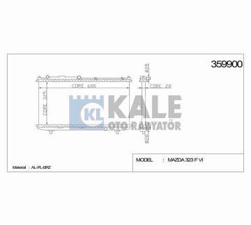 RADYATÖR SU 323 98-01 1.5 / 1.8 FAMILIA M-T BRAZING
