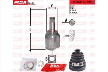 Aks Kafası Ic Sol Mafsallı  ( Fıat : Albea 1.3Mjtd 07> Fıorıno 1.3 Mjtd 07> Doblo 1.3Mjt- 1.9 Jtd 01-10 )