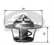 Termostat 88 C (Renault: R11-R19 Flash   Megane Laguna Clıo / Peugeot: 205-405  Vw Golf Jetta Passat)