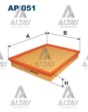 HAVA FİLTRESİ ASTRA G / ASTRA H ZAFİRA A-B 98=> Z14XE-Z16XE-Z16XEP-Z16XER