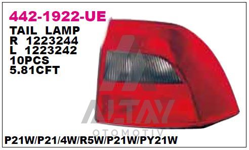 STOP LAMBASI VECTRA B 09-02 SAĞ