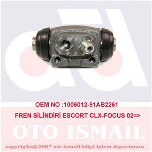 FREN SİLİNDİRİ ESCORT 1.3-1.4-1.6 (81-90)-FOCUS 1.4-1.6-1.8 16V (98-04) (22.2mm)