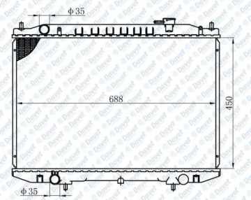 MOTOR SU RADYATORU BRAZING NISSAN SKYSTAR MANUEL SANZUMAN 450X688X26