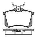 Arka Fren Balatası-Kablosuz **15Mm** (Renault : Megane Iı / Peugeot : 307 Cıtroen C3 / C4 - Vw Caddy 04-15  Golf 84-16  Passat 97-05  Polo 18-  Audı A1 18-  A3 13-16  Audı A4 01-08  A6 00-05  Seat Ibıza 18-  Leon 00-16  Skoda Octavıa 97-17)
