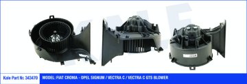 KALORIFER MOTORU CROMA / SIGNUM / VECTRA C / VECTRA C GTS 12V MANUEL KLIMALI