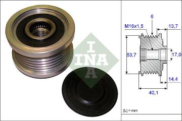 Alternator Kasnagı (Opel: Astra  J-  Adam - Insıgnıa - Zafıra C   09-)
