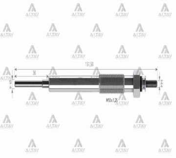 KIZDIRMA BUJİSİ (ISITMA) TFR / D-MAX 07=> 3.0 L 11V.