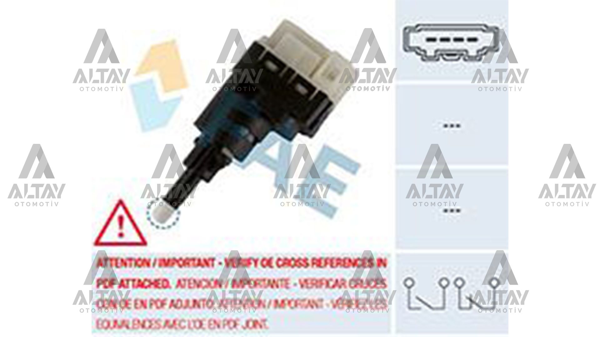 MÜŞÜR FREN PEDAL GOLF5 / GOLF6 / JETTA / PASSAT / A3 / LEON 04=>