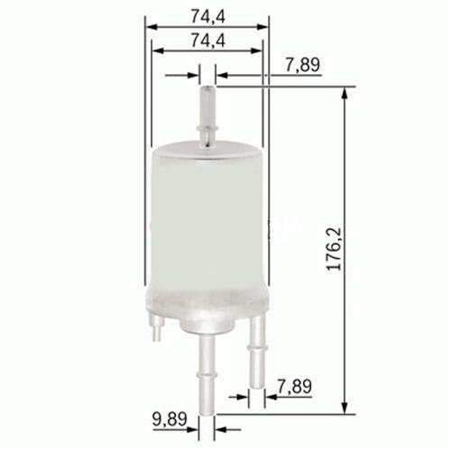 YAKIT FİLTRESİ AUDI A4 1.8T (02-04)- A6 2.4-3.0 (04-06)- A8 6.0 (03-10) x