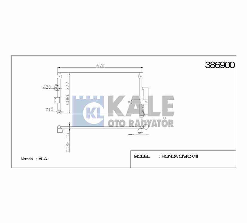 RADYATÖR KLİMA CIVIC 06-12 FD6