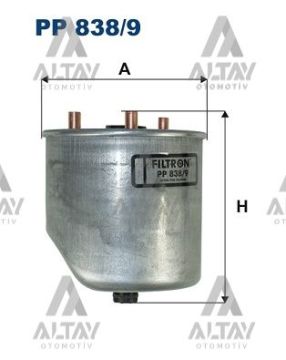 YAKIT FİLTRESİ (MAZOT) FOCUS / COURIER 11=> 1.5-1.6 TDCI / S40 / V50 / S60 / S80 / V60 / V40 / XC40 11-15 D4162T
