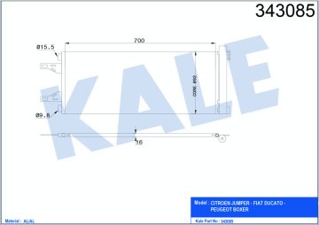 KLIMA RADYATORU BOXER III JUMPER III 2.2HDI 3.0HDI DUCATO III SCANIA 3.0JTD