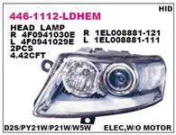 ON FAR SOL XENONLU AUDI A6 04-08