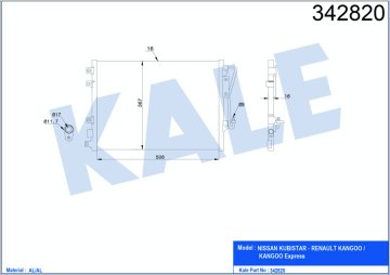 KLIMA RADYATORU RENAULT KANGOO 1.2 1.5 dCI 1.6 1.9 dCI 97>