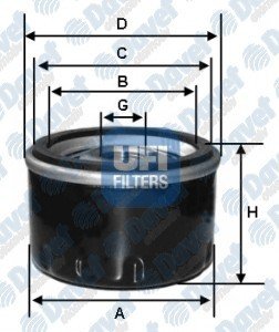 YAG FILTRESI FIAT SCUDO 1.9  P206 1.6 8V TU5JP P206 2.0 S16 P306 2.0 16V P307 2.0HDI P406 2.0 16V 2.0S16 2.0HDI PARTNER 1.4 1.9 99-- 2.0 HDI