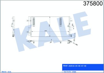 KLIMA RADYATORU A4 1.8 / 2.0TFSI 2.0TDI 08>16 A5 1.8 / 2.0TFSI 2.0TDI 07>17 Q5 2.0TFSI / TDI 08>