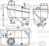 RADYATOR YEDEK SU DEPOSU C219 05>10 W211 02>08 S211 03>09