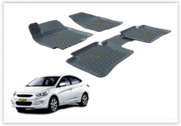 PASPAS 3D X-MAT HAVUZLU HYUNDAI ACCENT BLUE 15=> (SİYAH)