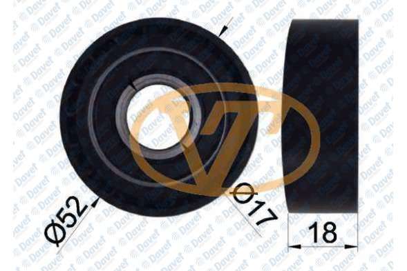 ALTERNATOR GERGI RULMANI (TEK RULMAN) MONDEO V184 TRANSIT O.CEKER 2.0 TDCI / 2.2 TDCI 00>