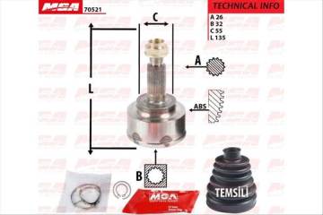 Aks Kafa Dıs-(Honda: Accord 03>10 ''2.2Cdtı Dızel'' )