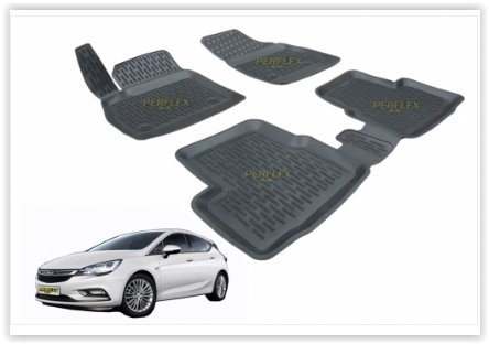 PASPAS 3D X-MAT HAVUZLU OPEL ASTRA K 16=> (SİYAH)