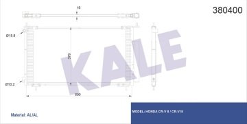 KLIMA RADYATORU  CR V II CR V III 690×379×16