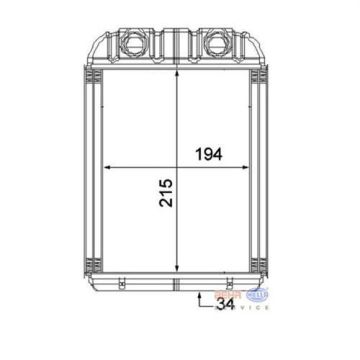 KALORİFER RADYATÖRÜ TOUAREG-Q7-CAYENNE (215x194x34) (8FH351316201/8FH351315351)