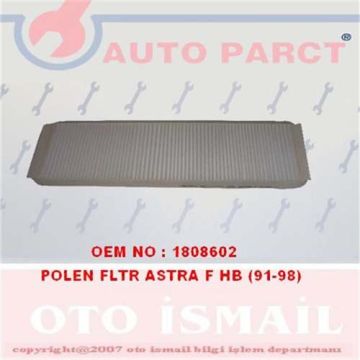 POLEN FİLTRESİ ASTRA 1.4-1.6-1.7 D-ASTRA F-CORSA B-ASTRA G