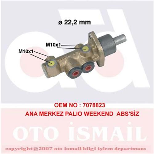 ANA MERKEZ PALIO WEEKEND 1.2-1.6 16V-1.9 JTD 96=>(22.2mm)