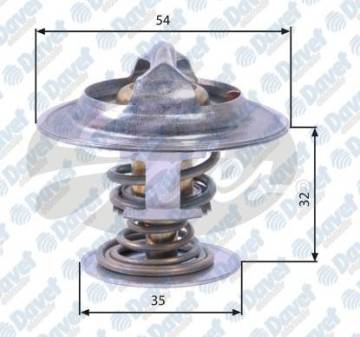 TERMOSTAT 90C VOLVO C70 (97 05) S40 (95 03) S60 (00 10) S70 (97 00) S80 (98 06) V40 V70 LAGUNA SAFRA